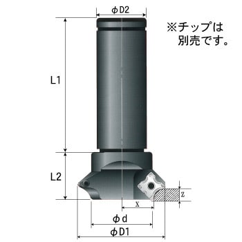 富士元 フライス工具 スカットカット シャンクφ32 加工径φ70 NK9070T